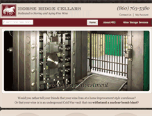 Tablet Screenshot of horseridgecellars.com